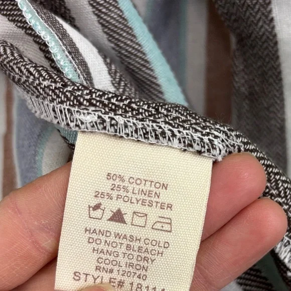 Mystree Striped Jacket - Linen Blend NWT - Picture 4 of 4